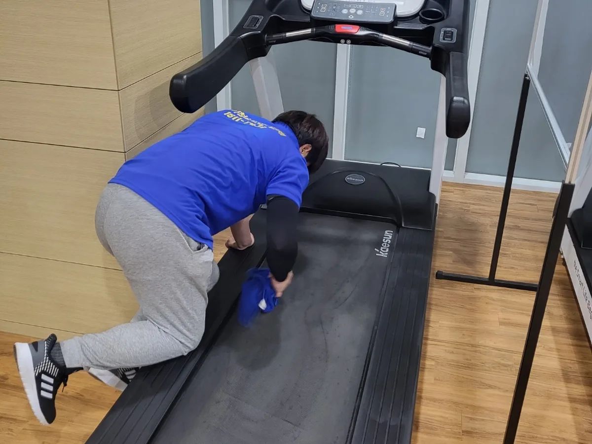 삼척시 마평동 피트니스 라커 검사실 위생청소 사례 - 행진크린